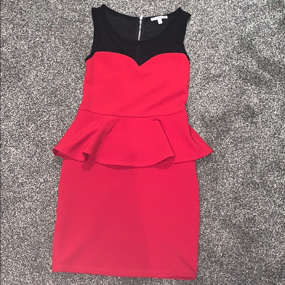 Charolette Russe red and black cocktail dress